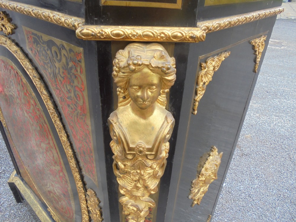 19th century Boulle ormolu mounted pier cabinet View IV