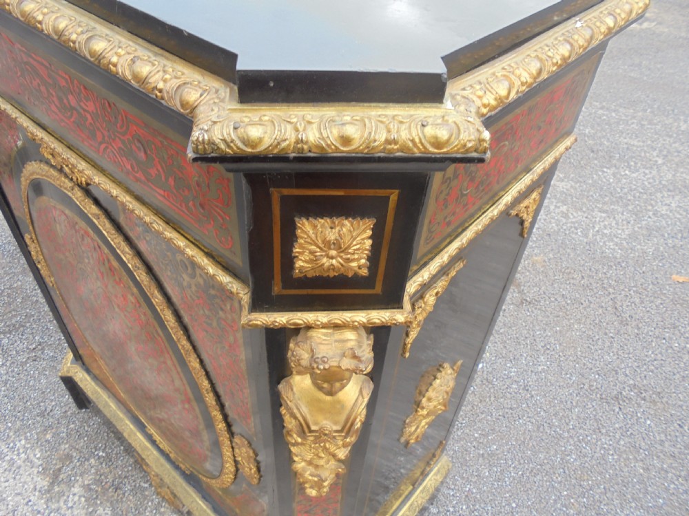 19th century Boulle ormolu mounted pier cabinet View V