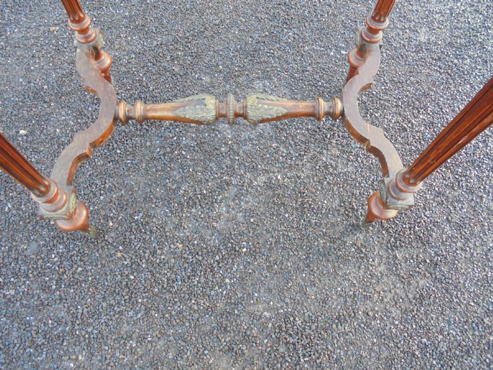 French ormolu mounted marble top centre table View II