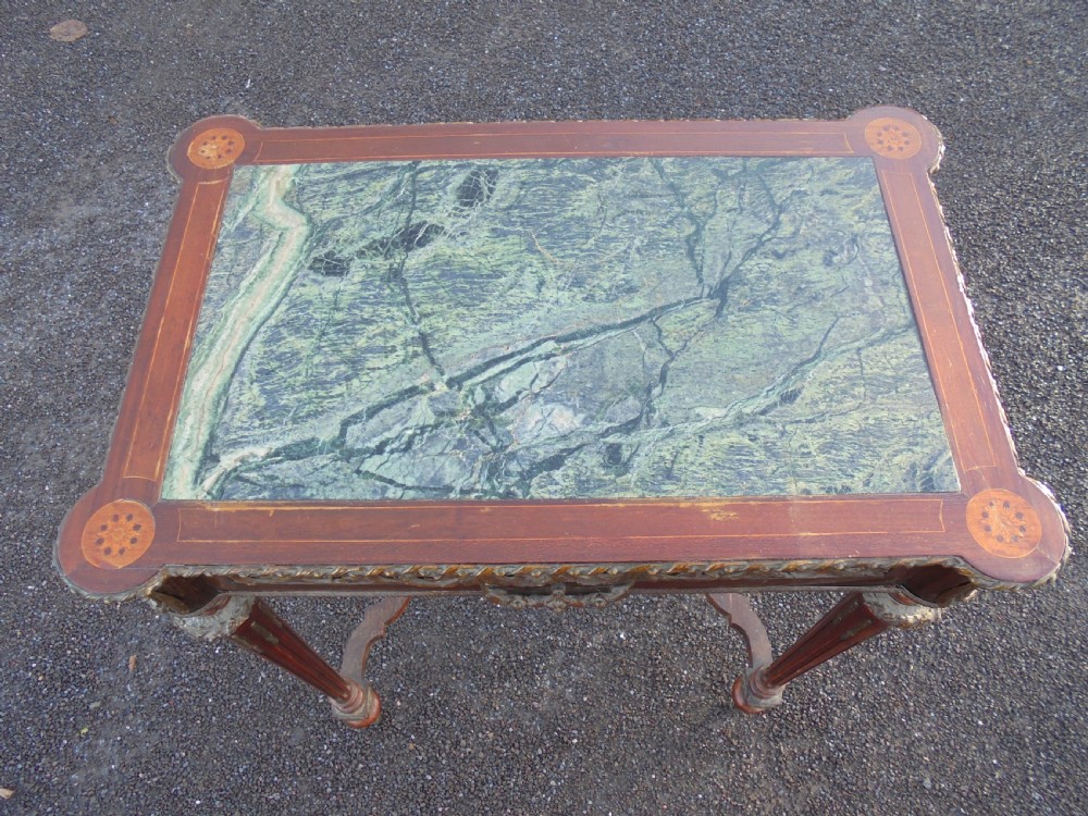 French ormolu mounted marble top centre table View IV