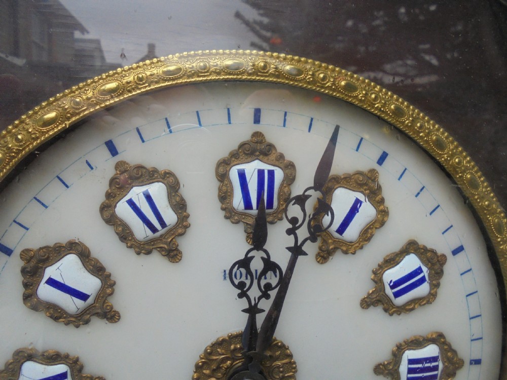 French rosewood Vineyard clock by Rollin View II
