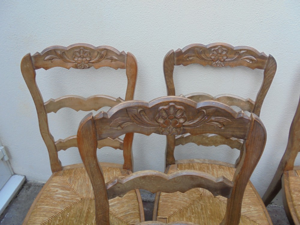 Set six French country kitchen-dining chairs View III