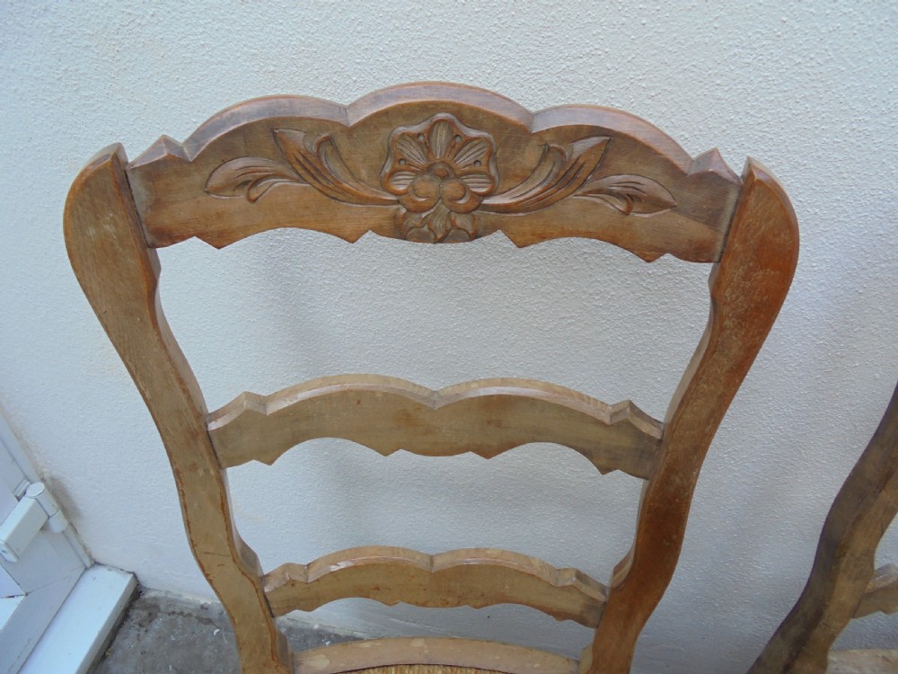 Set six French country kitchen-dining chairs View VII
