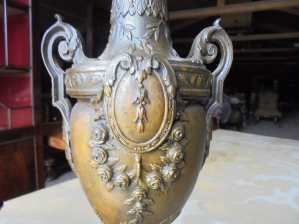 French three piece clock garniture Paris maker View V