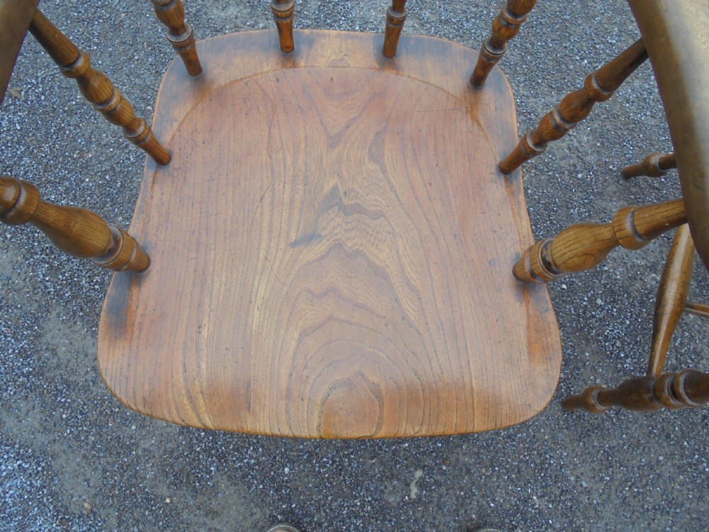 Fine pair elm smokers bow or Captain's chairs View III
