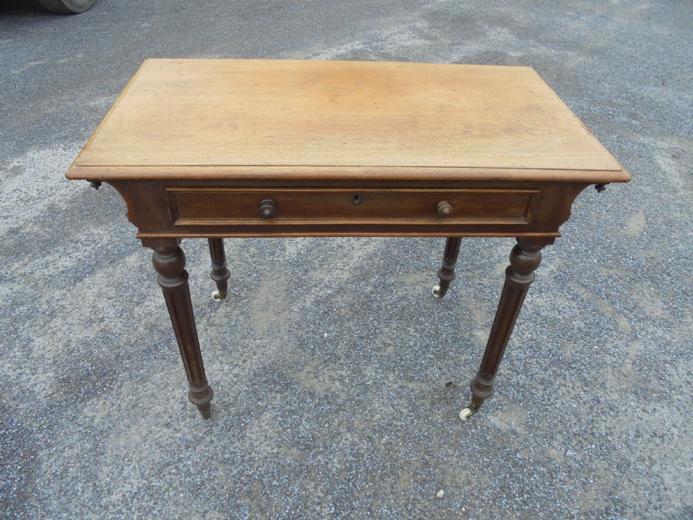 Victorian mahogany centre of room Ladies writing desk View III