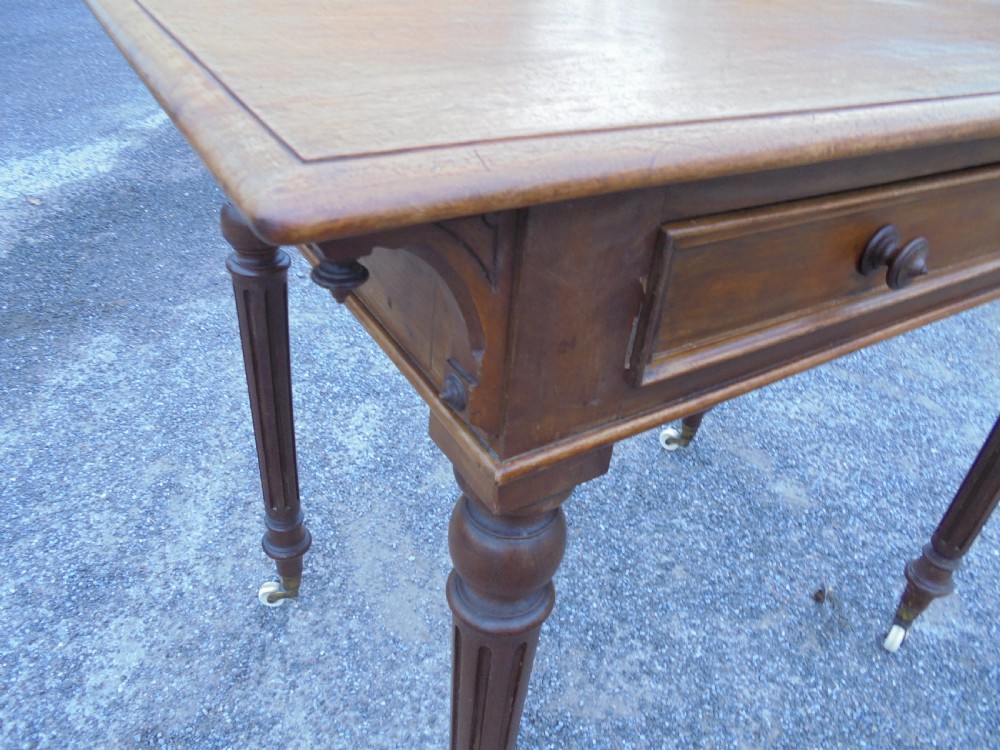 Victorian mahogany centre of room Ladies writing desk View V