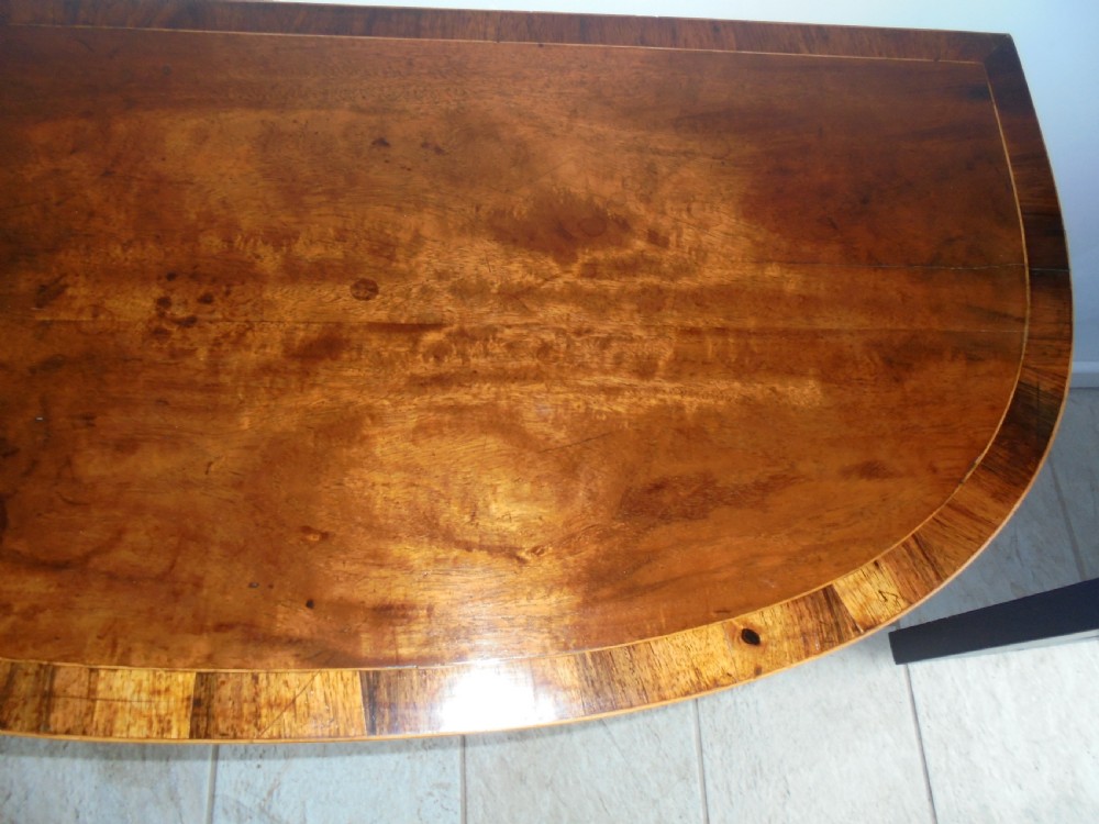 Regency mahogany demi lune card table View VIII