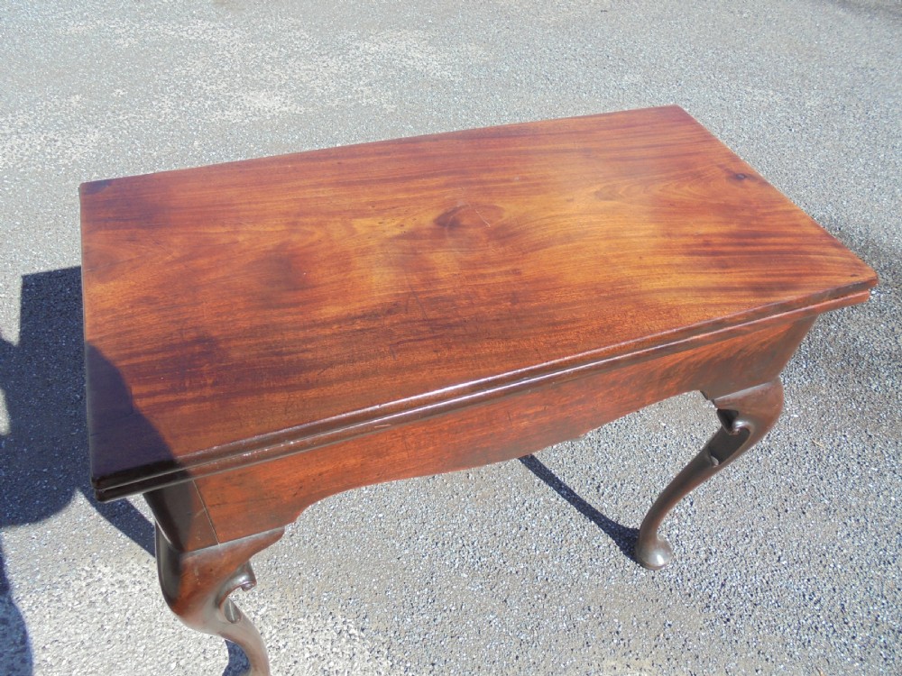 18th century mahogany tea table View II