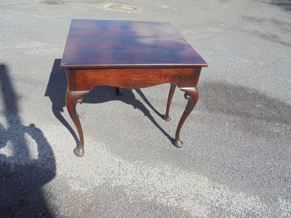 18th century mahogany tea table View VII