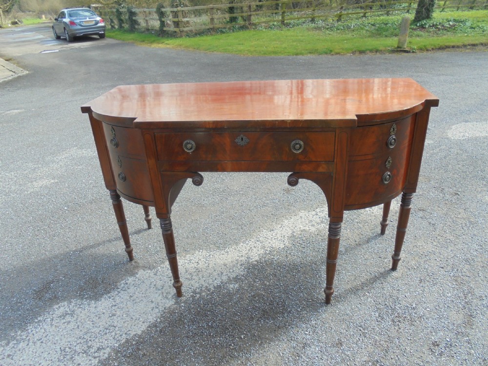 Late Regency mahogany sideboard View III