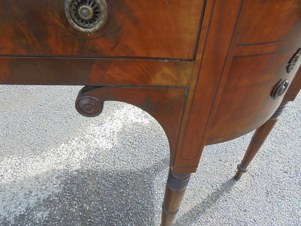 Late Regency mahogany sideboard View VII