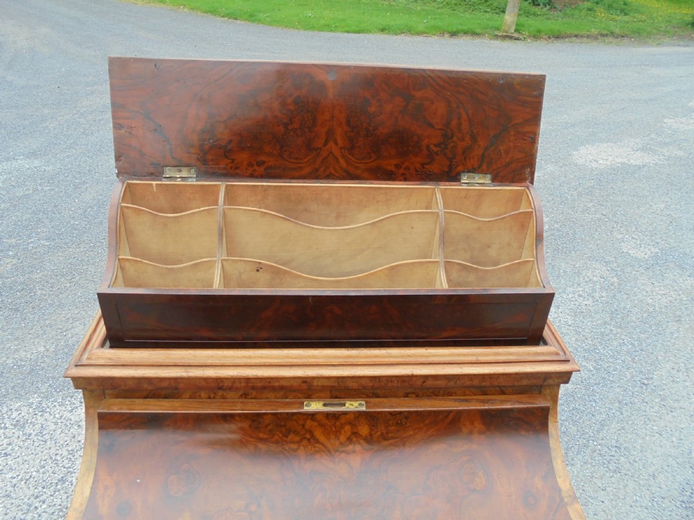 Victorian walnut pop up Davenport View IV