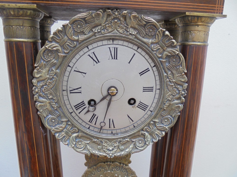 French Portico mantle clock F.Villemses Paris View III
