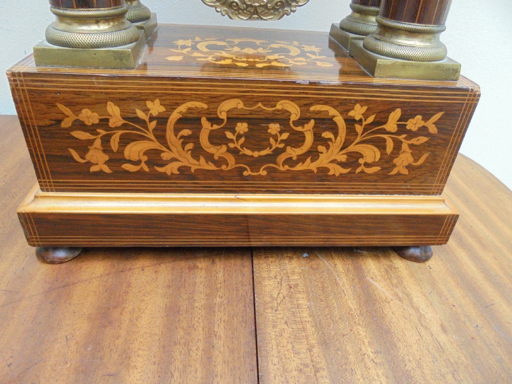 French Portico mantle clock F.Villemses Paris View V