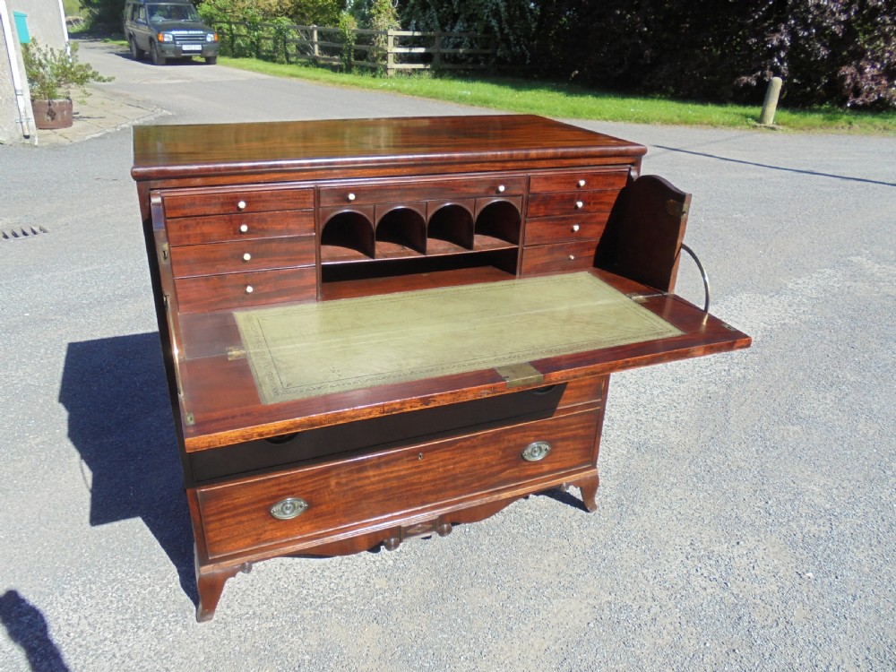 Late Regency secretaire chest of drawers