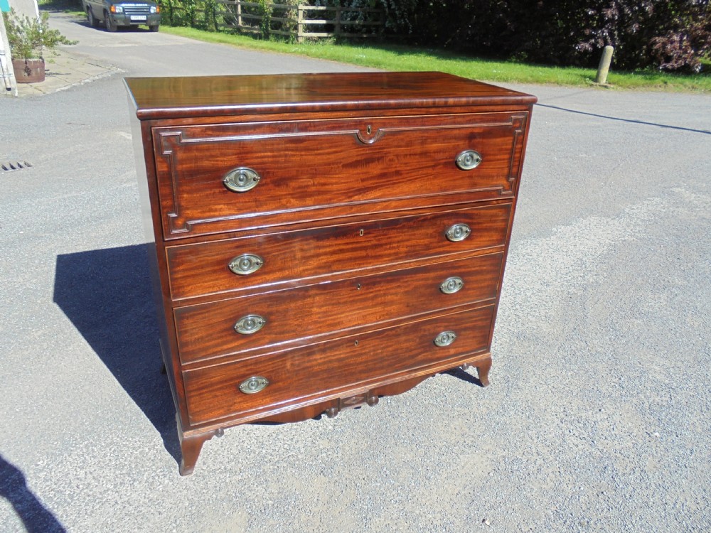 Late Regency secretaire chest of drawers View III