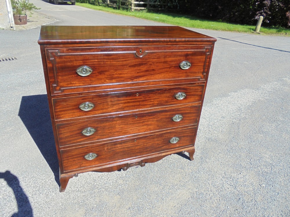 Late Regency secretaire chest of drawers View VII