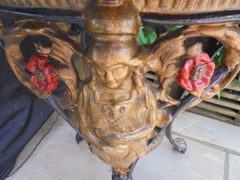 Victorian cast iron pub table Gaskells Ltd Cardiff View IV