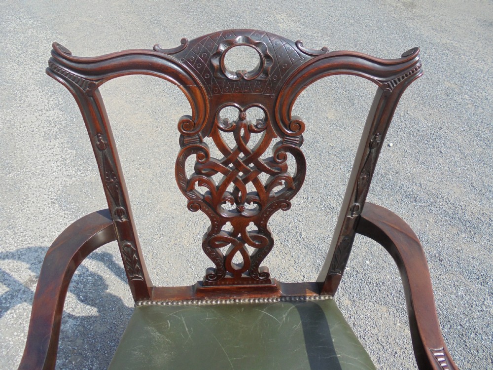 Set of eight Chippendale style ball and claw dining chairs View II