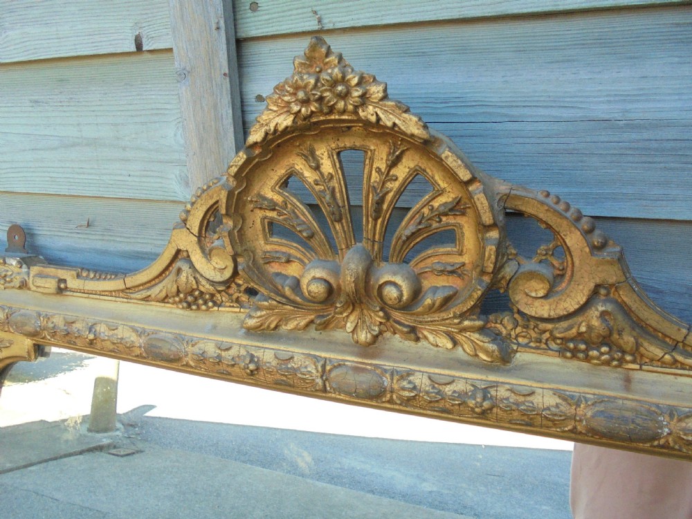 Victorian gilt overmantle mirror View III