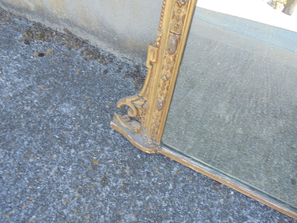 Victorian gilt overmantle mirror View VI