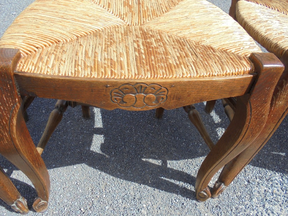 Set of seven French dining kitchen chairs View V