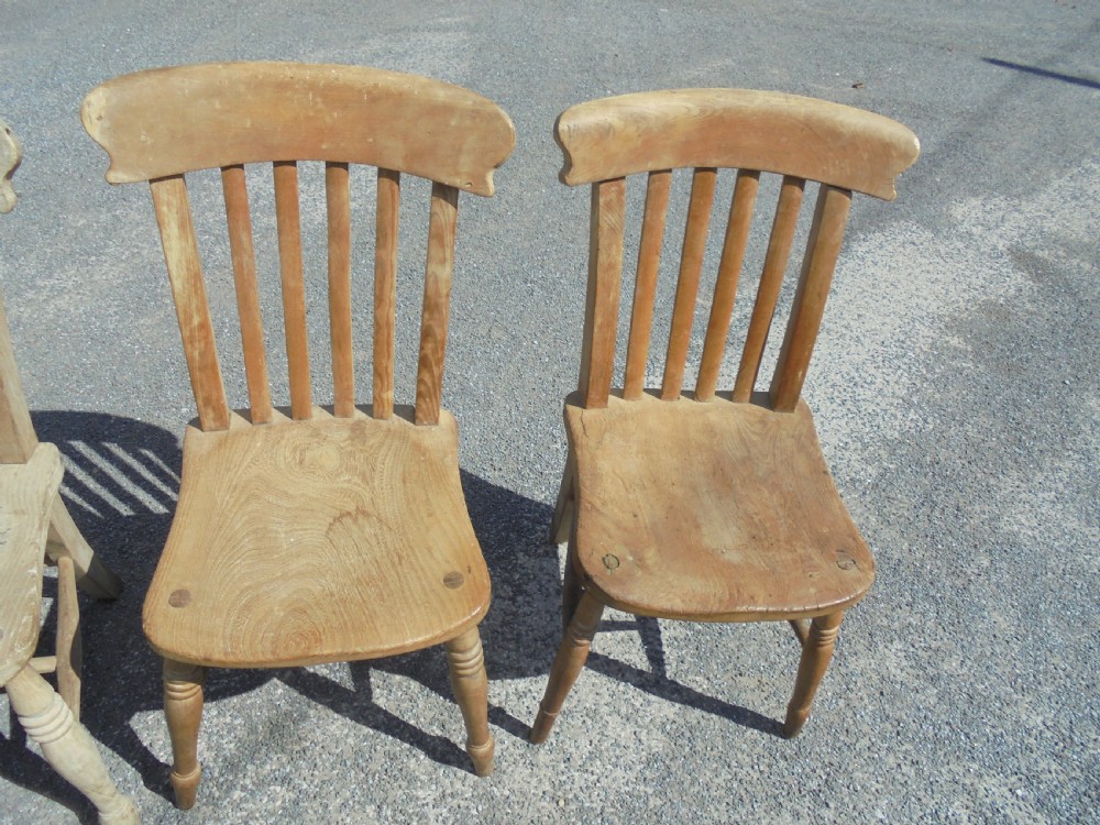 Six West Country elm kitchen , patio chairs View V