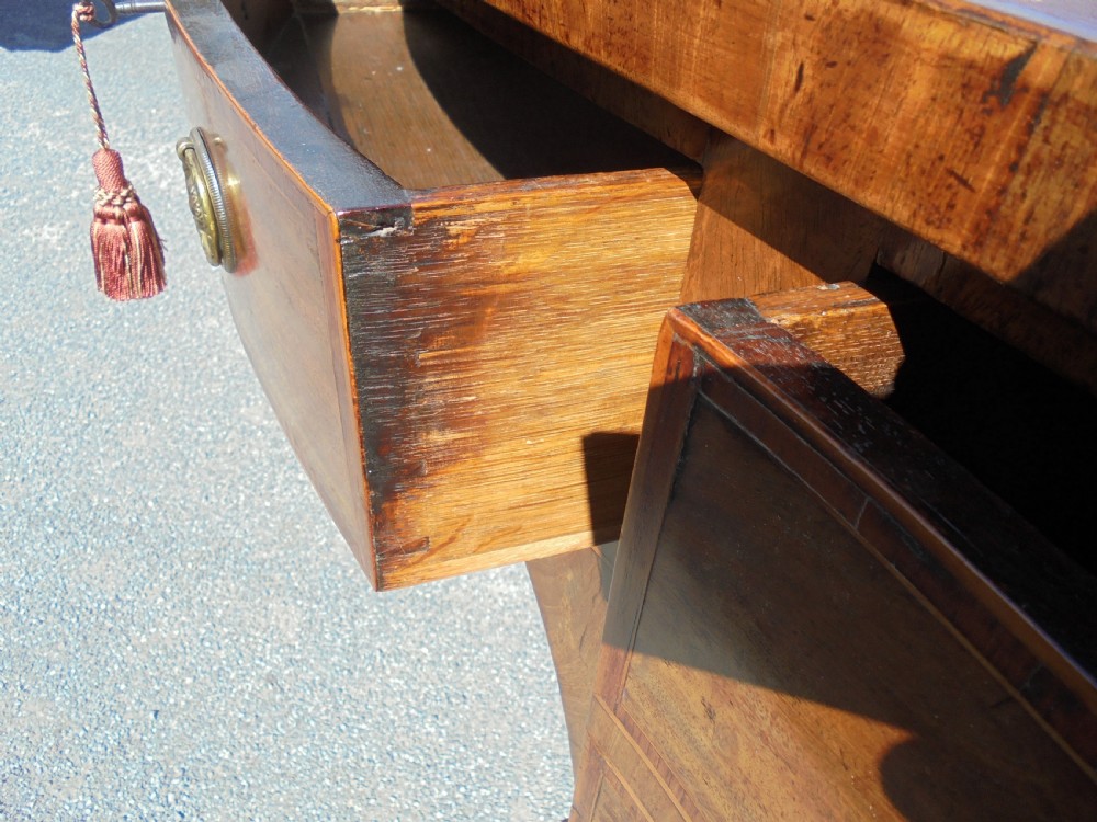 Classic 18th century mahogany serpentine sideboard View VI