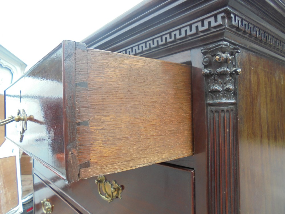 18th century mahogany chest on chest tallboy View IV