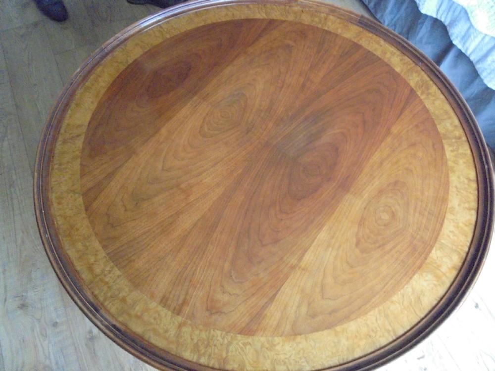 Large walnut coffee table View II