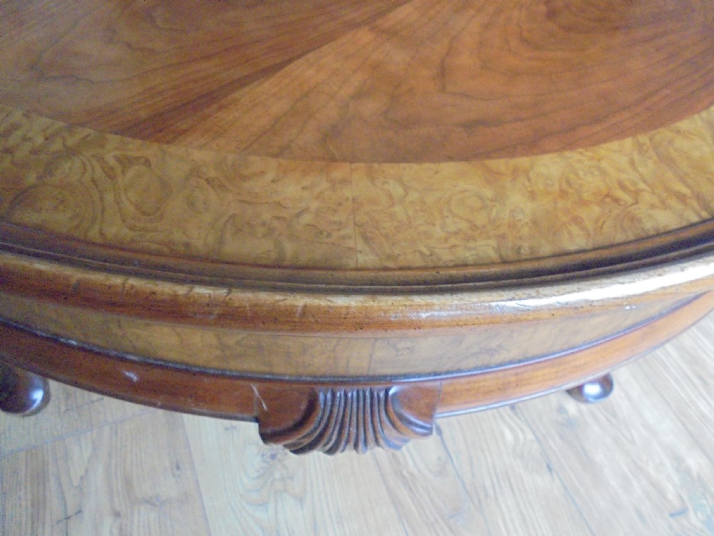 Large walnut coffee table View IV