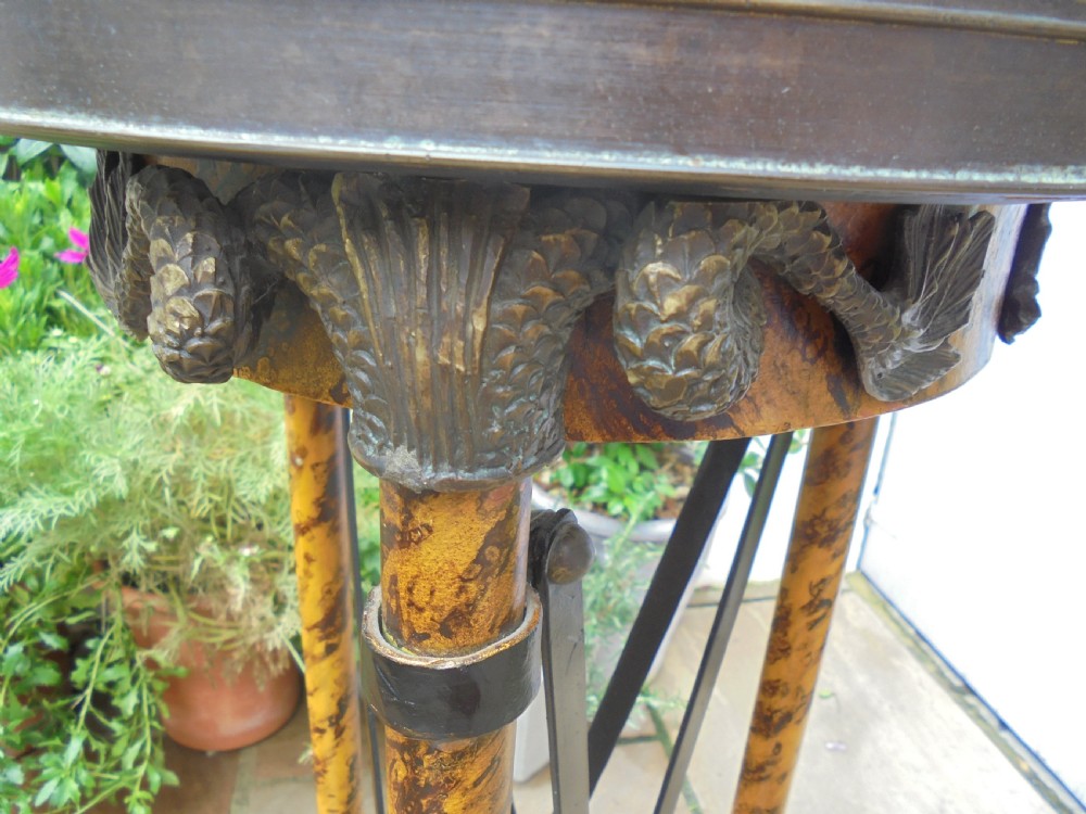 Decorated bronze jardiniere stand View V