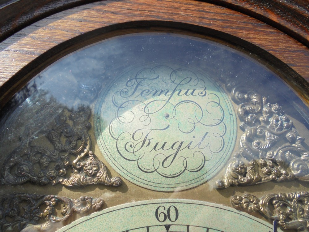 Late 19th century oak three weight long case clock View IV