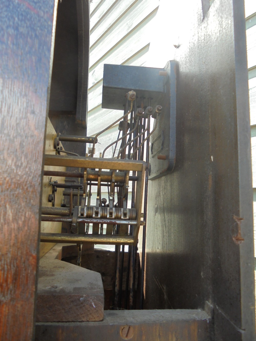 Late 19th century oak three weight long case clock View V