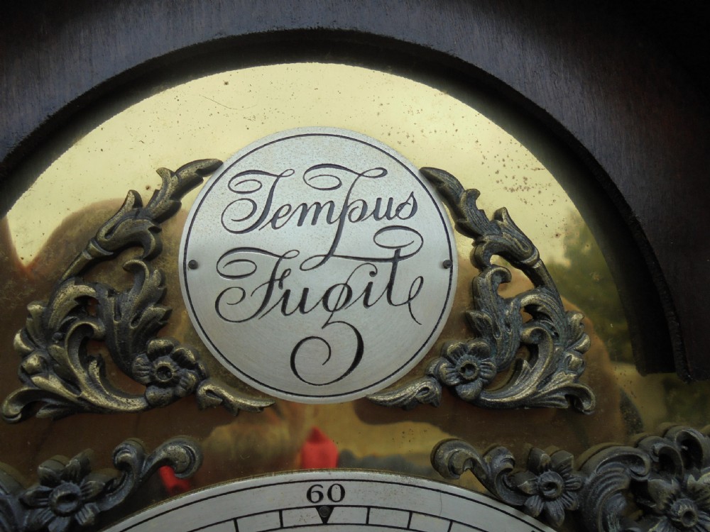 Jacobean style oak Grandmother clock View V