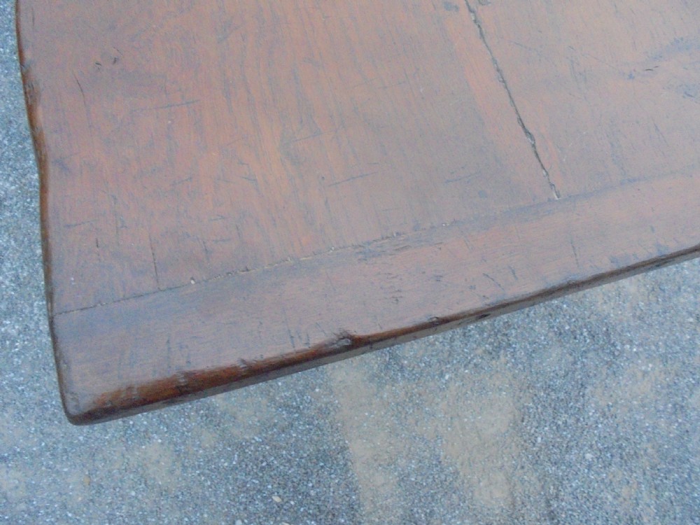 English oak refectory, farmhouse, dining table. Seats ten. View II