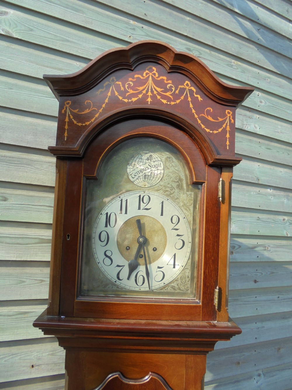 Late 19th century marquetry long case Grandfather clock View II