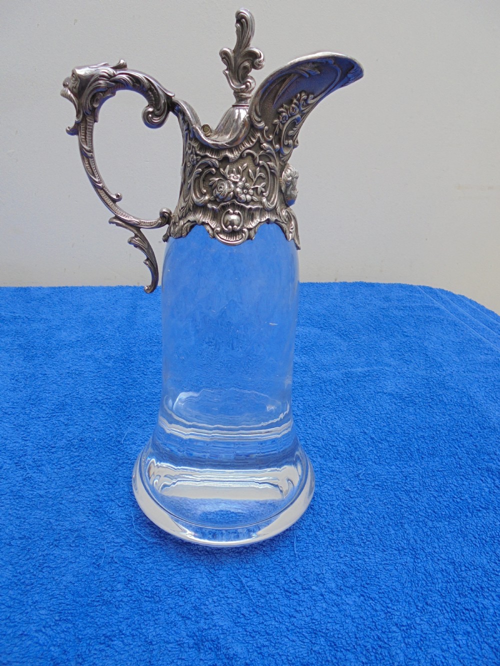Victorian silver  plated Claret jug View II