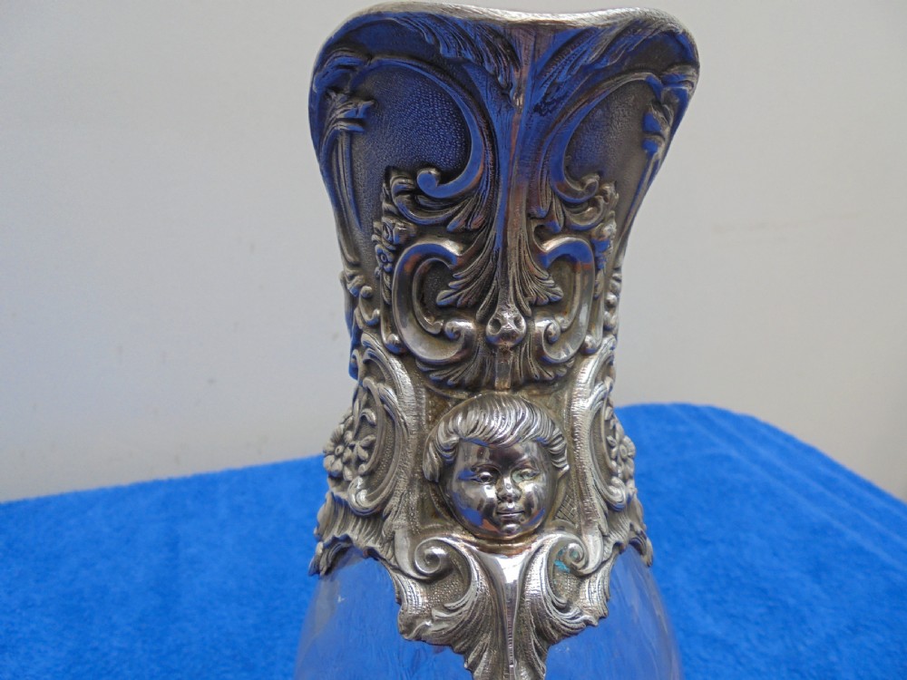 Victorian silver  plated Claret jug View IV