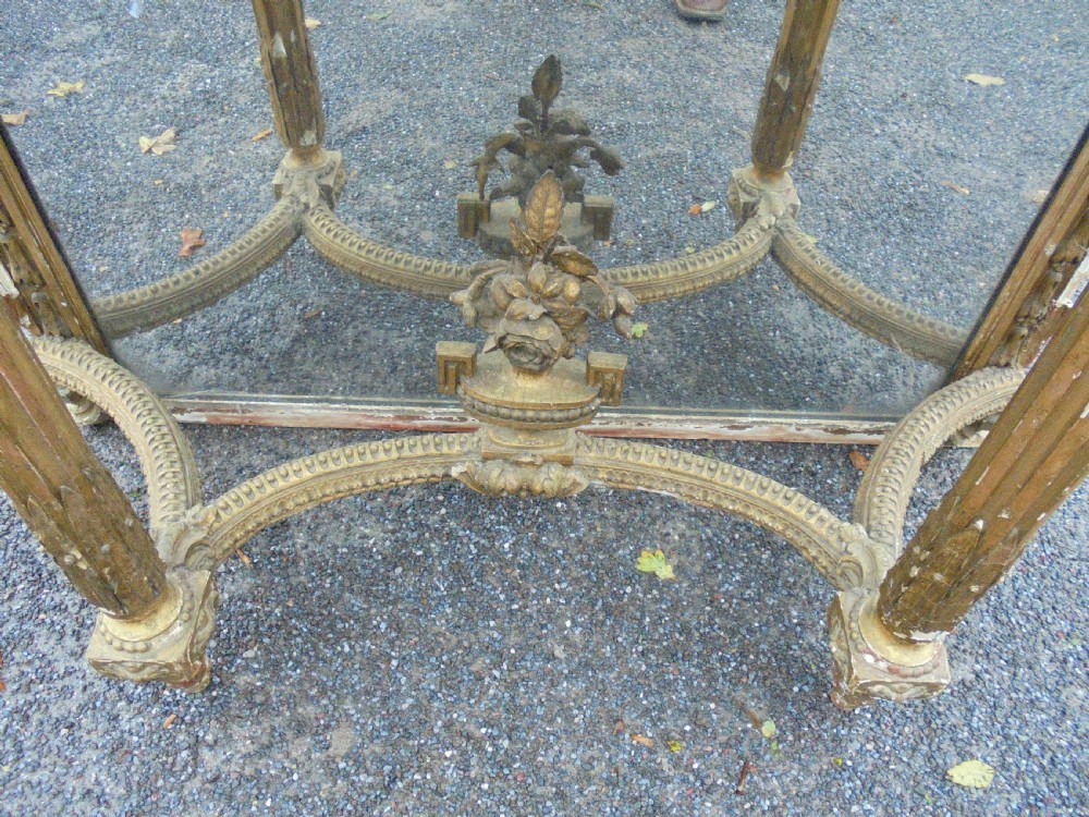 18th century French gilt console with marble top View III