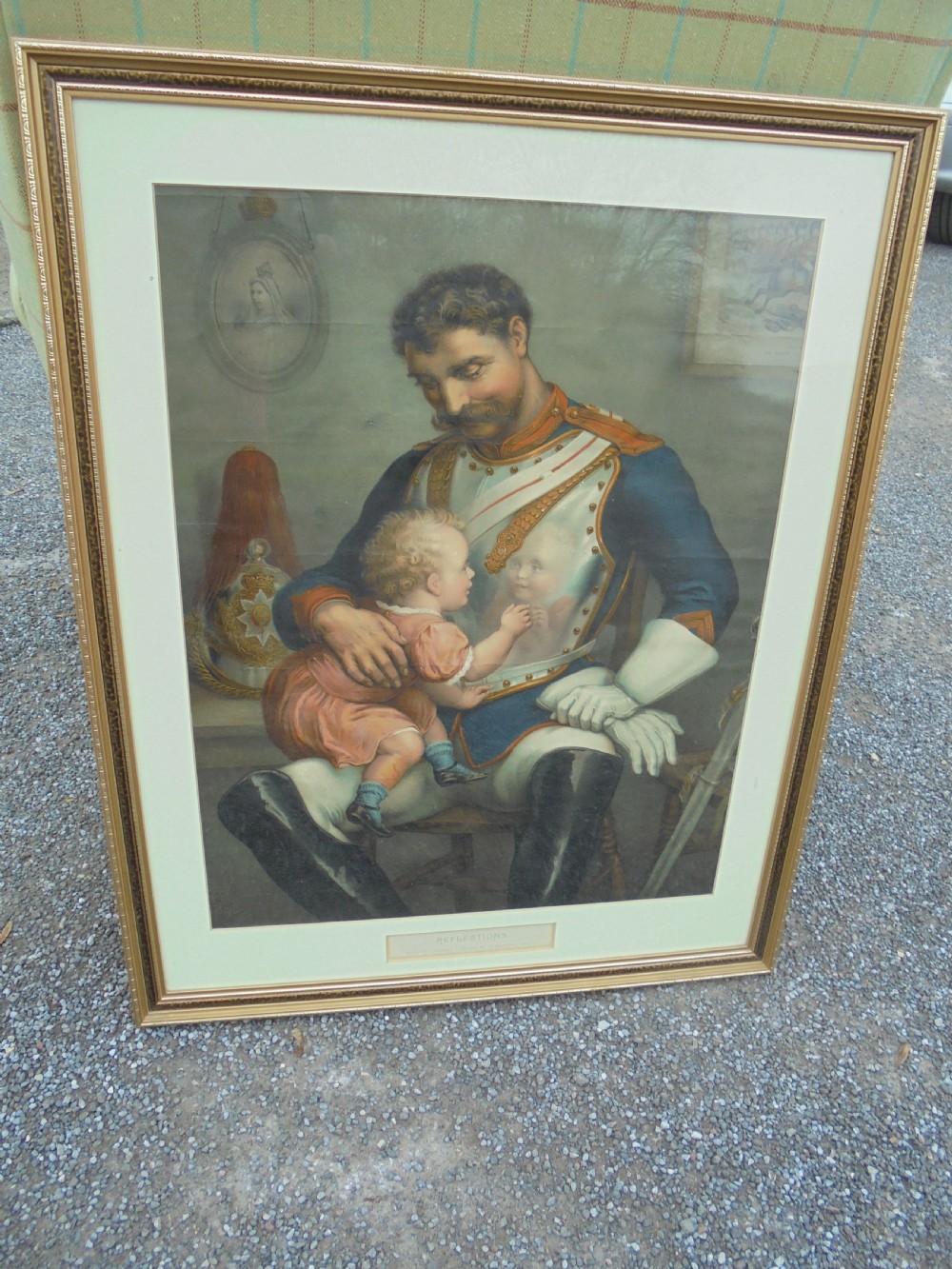Coloured print after Alexander Rowan Relections