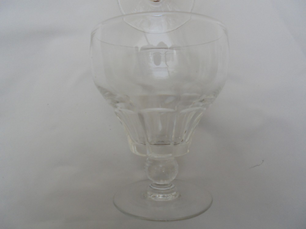 Set of four 19th century glass rummers View III