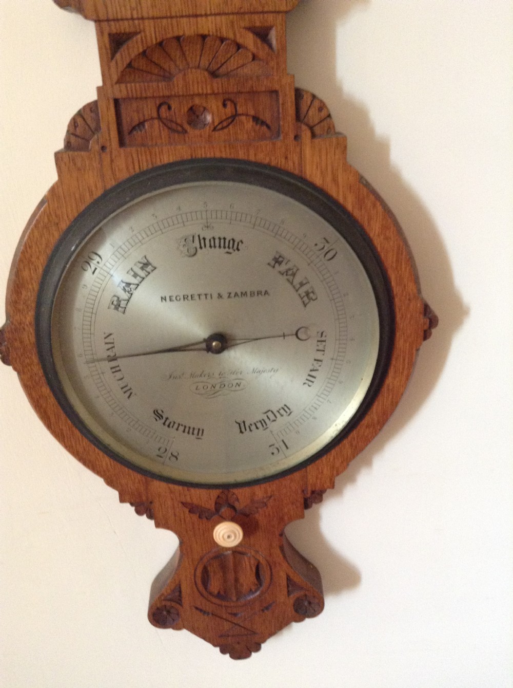 Negretti & Zambra Barometer  Arts & Crafts View IV