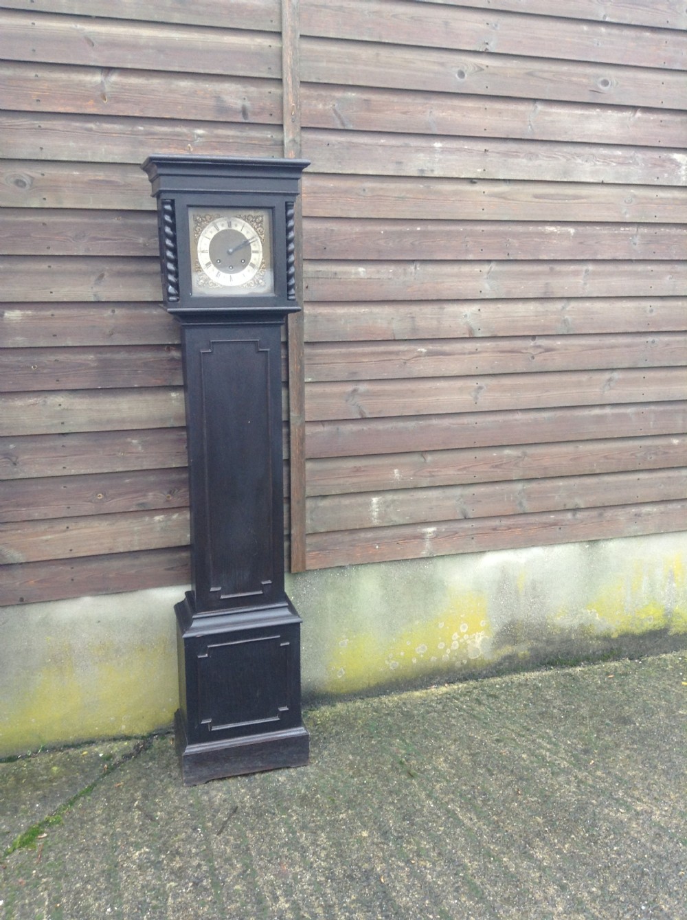 Oak 17th century style Grandmother clock