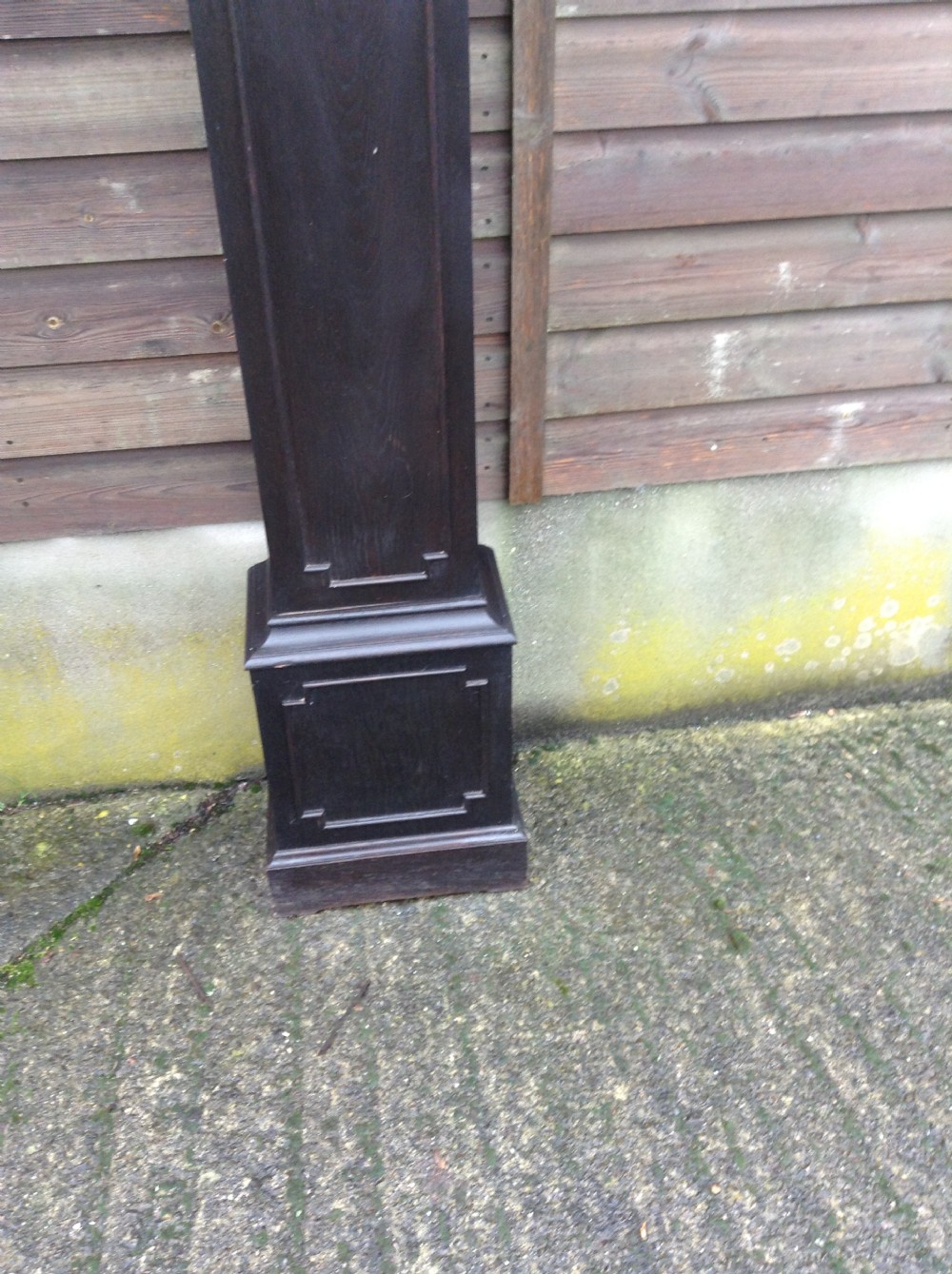 Oak 17th century style Grandmother clock View II