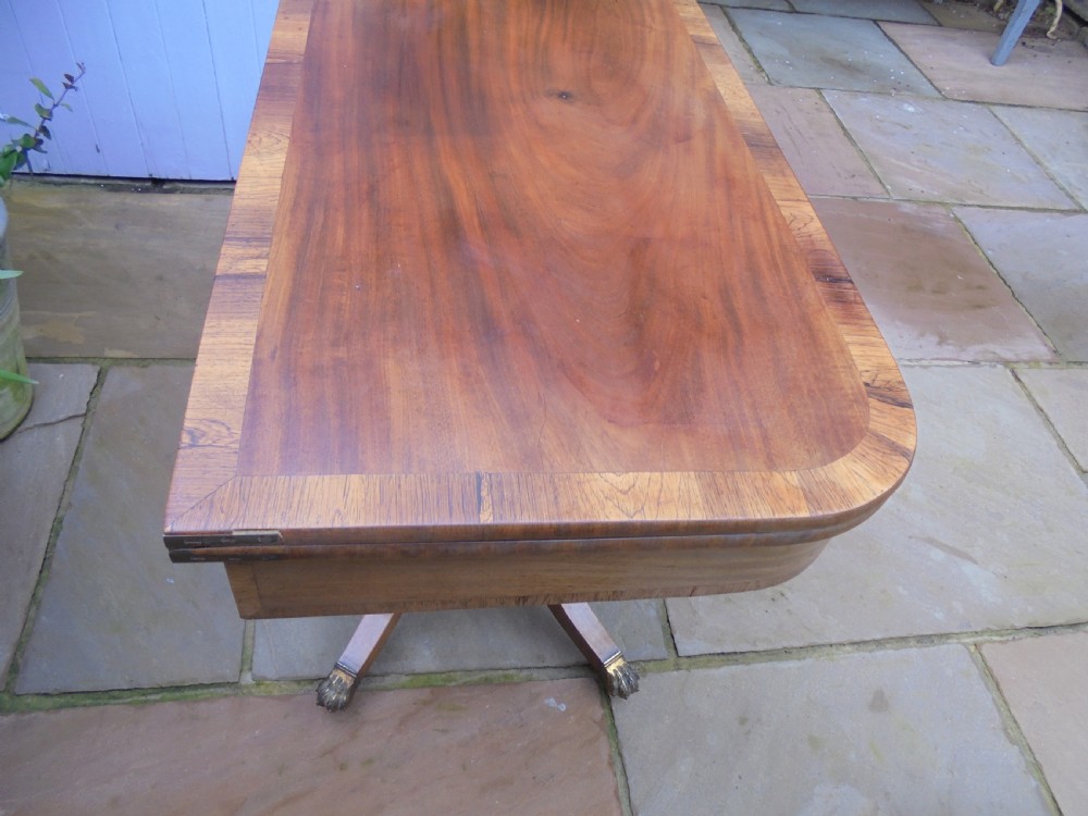 Late Regency mahogany tea table View IV