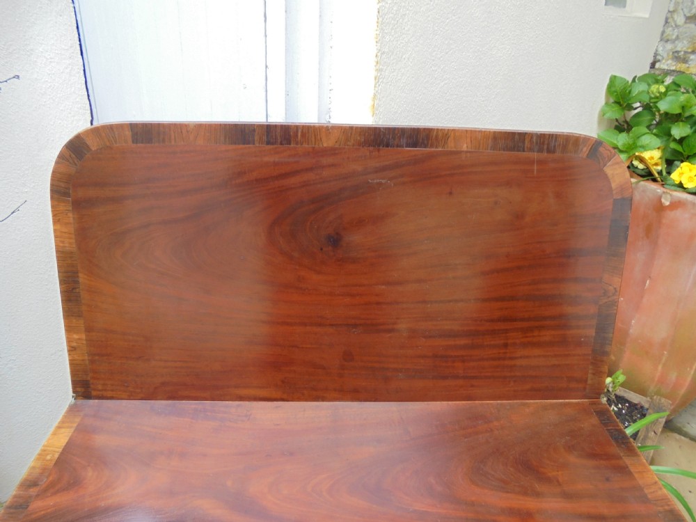 Late Regency mahogany tea table View IX