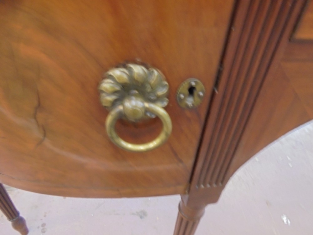 Late Regency mahogany reeded leg sideboard View IV