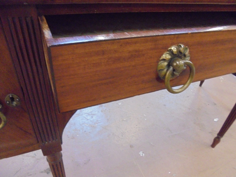 Late Regency mahogany reeded leg sideboard View V